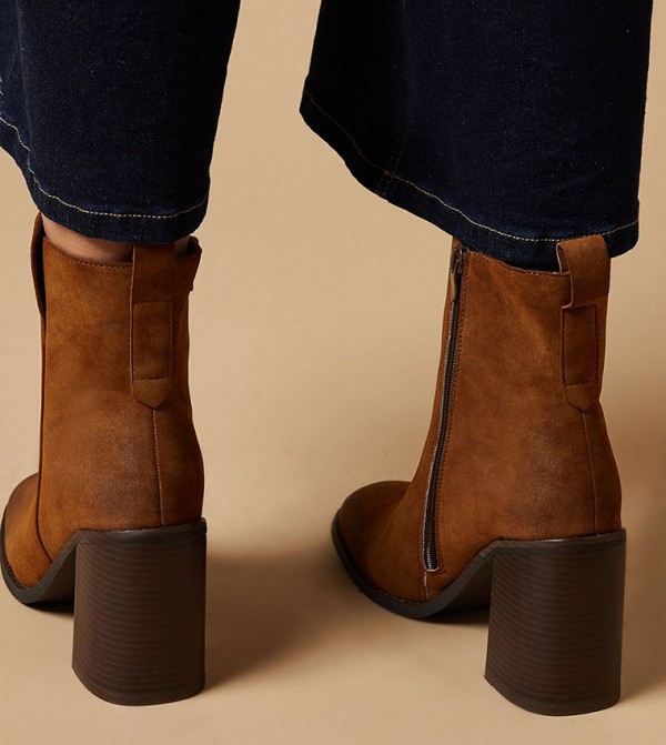 Oasis  - Brown Ankle length Boots