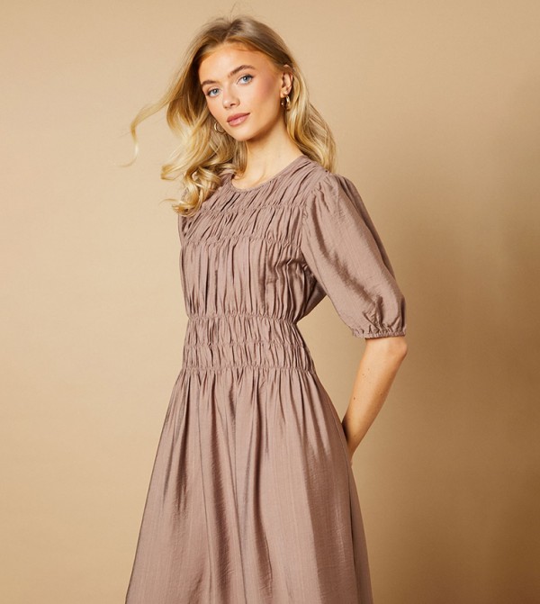 Oasis  Dresses - Beige Maxi Dresses