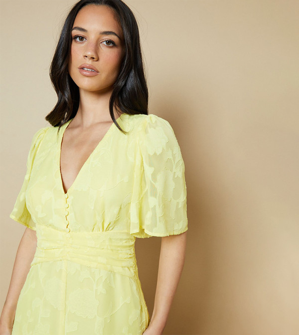 اويسيس اويسيس - أصفر Midi Dresses