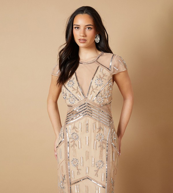 اويسيس  اويسيس - بيج Maxi Dresses