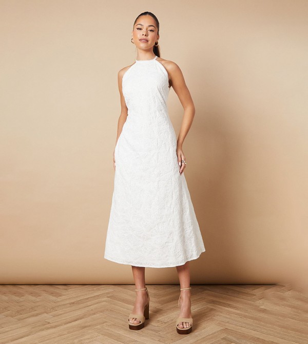 اويسيس  اويسيس - أبيض Midi Dresses