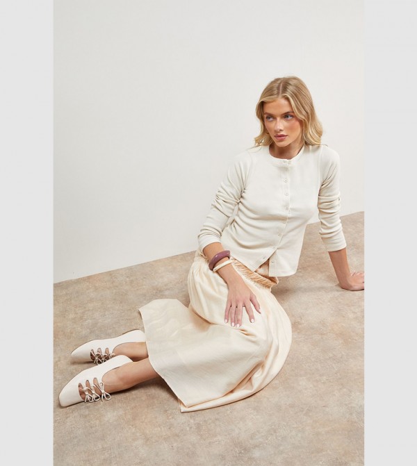 Oasis  Ballerinas - Off White undefined