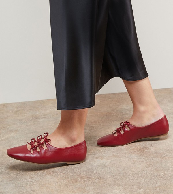 Oasis  Ballerinas - Red undefined