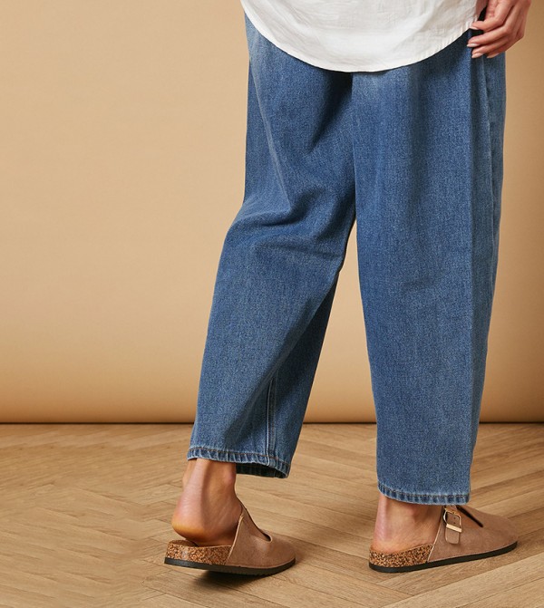 Oasis  Slip-Ons - Taupe Casual Slip-ons