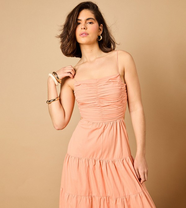 Oasis Oasis - Peach Casual Dresses