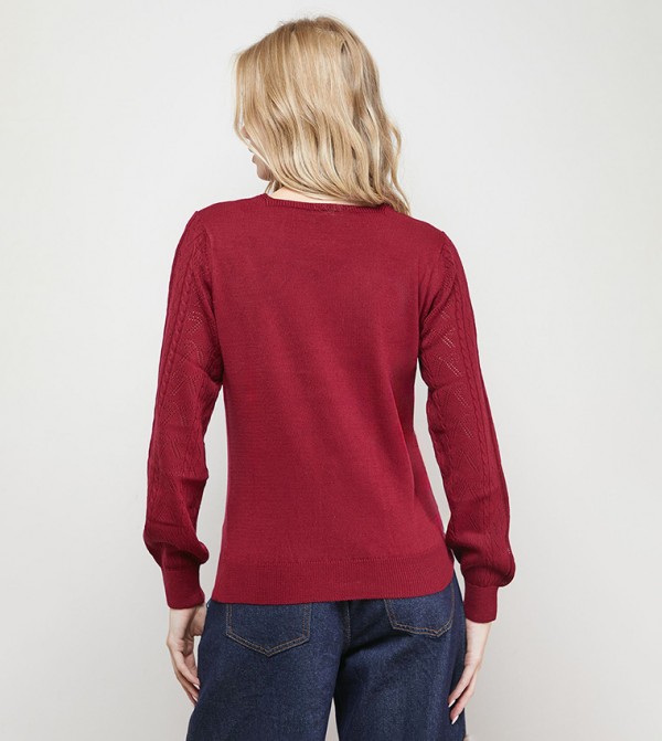 اويسيس   - أحمر V-neck Sweaters