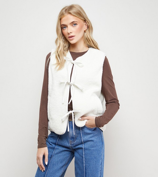 Oasis  - White Casual Jackets