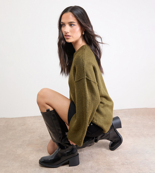 اويسيس  اويسيس - أسود Knee length Boots