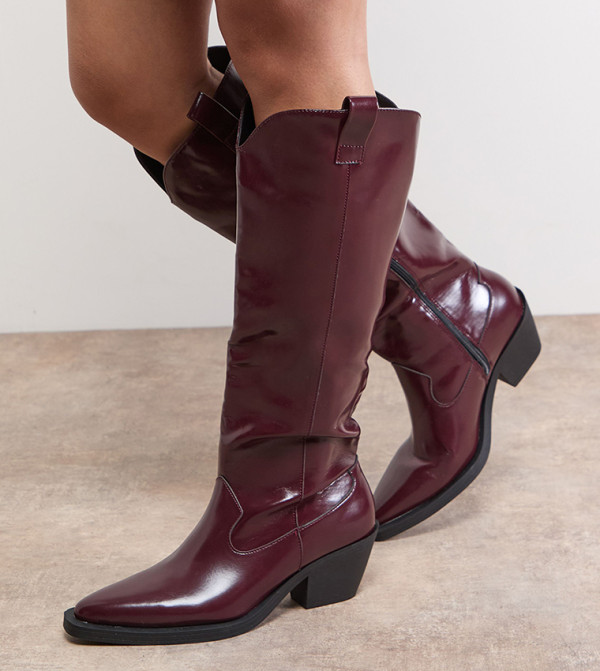 اويسيس  اويسيس - بني محمر  Knee length Boots