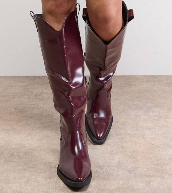 اويسيس  اويسيس - بني محمر  Knee length Boots