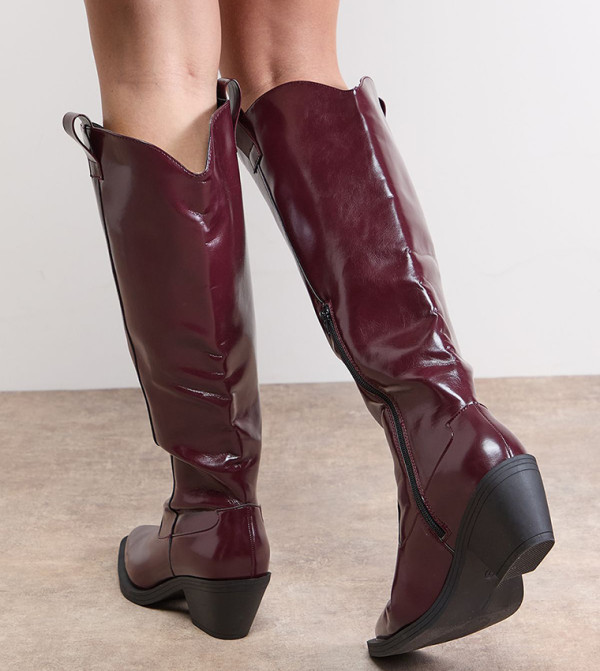 اويسيس  اويسيس - بني محمر  Knee length Boots