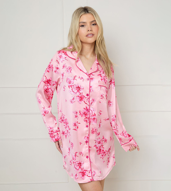 اويسيس   ملابس ليلية وقمصان نوم  - وردي Night Dress & Gowns