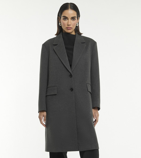 BCBG Overcoats - Charcoal Overcoats