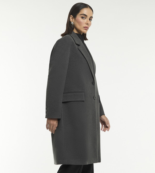 BCBG Overcoats - Charcoal Overcoats
