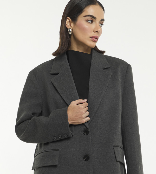 BCBG Overcoats - Charcoal Overcoats