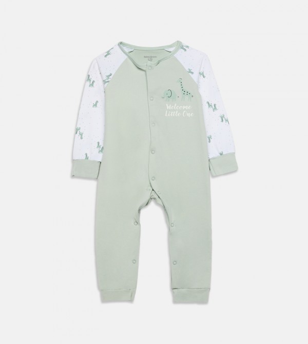 BABIES & MORE  Nightwear - Green Sleep Suits/Footies