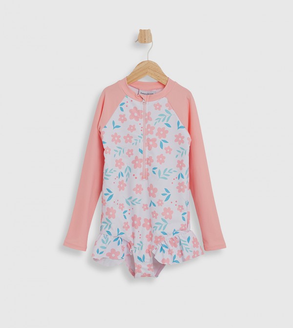 بيبيز آند مورCoach  ملابس سباحة - وردي ملابس السباحة على شكل حرف V