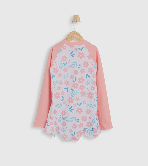 بيبيز آند مورCoach  ملابس سباحة - وردي ملابس السباحة على شكل حرف V