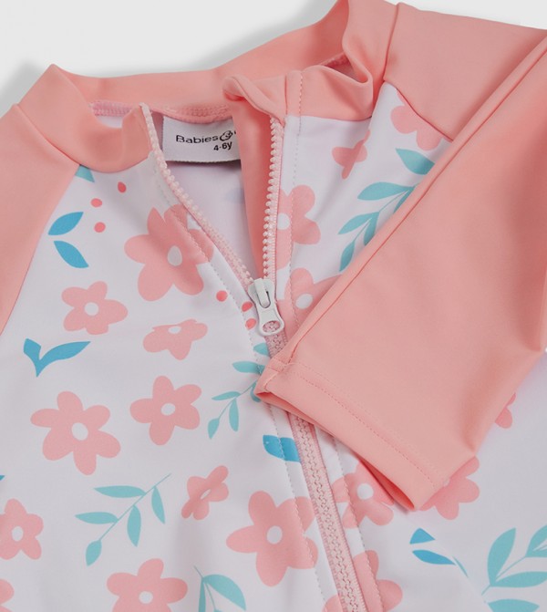 بيبيز آند مورCoach  ملابس سباحة - وردي ملابس السباحة على شكل حرف V