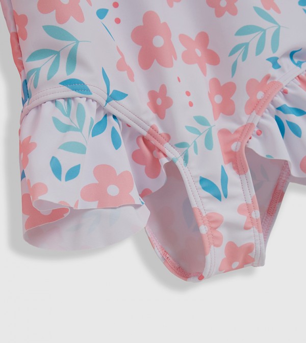 بيبيز آند مورCoach  ملابس سباحة - وردي ملابس السباحة على شكل حرف V