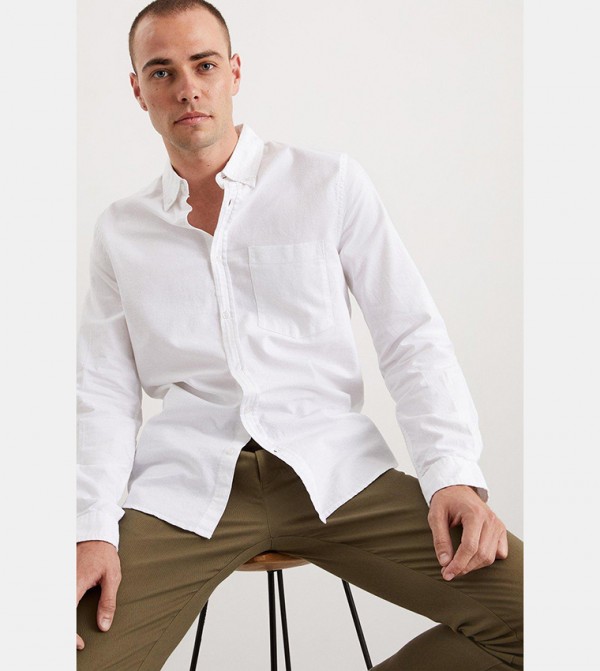 Burton  Formal Shirts - White Formal Shirts