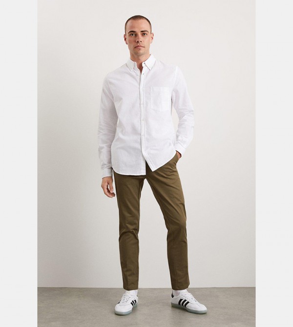 Burton  Formal Shirts - White Formal Shirts