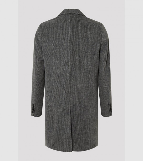 Burton - Outlet  Overcoats - Charcoal Overcoats