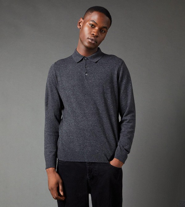 Burton Burton - Grey V-neck Sweaters