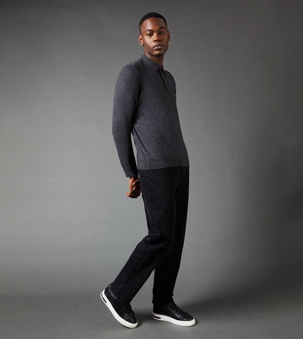 Burton Burton - Grey V-neck Sweaters