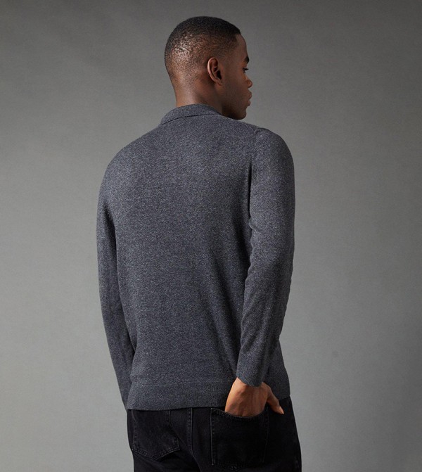 Burton Burton - Grey V-neck Sweaters