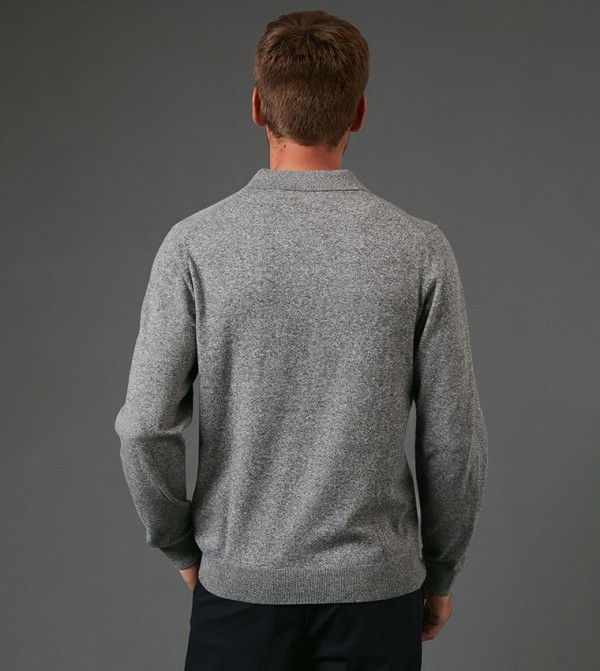Burton  - Grey V-neck Sweaters