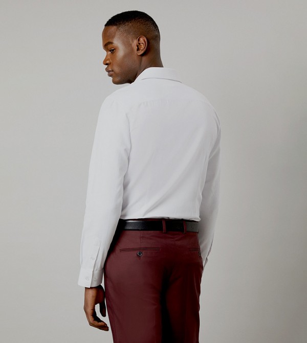 Burton  Formal Shirts - White Formal Shirts
