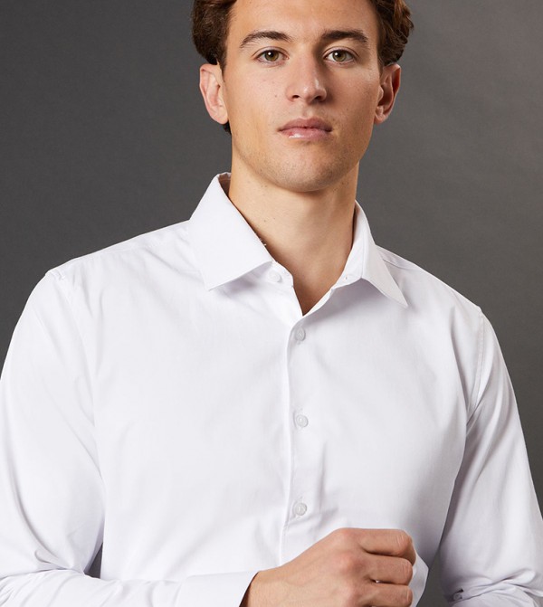 Burton  Formal Shirts - White Formal Shirts