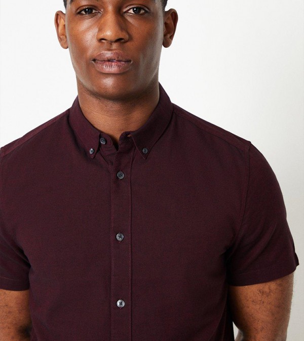 Burton  Formal Shirts - Red Formal Shirts
