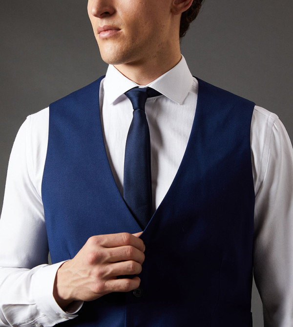Burton  Waistcoats - NAVY BLUE Waistcoats