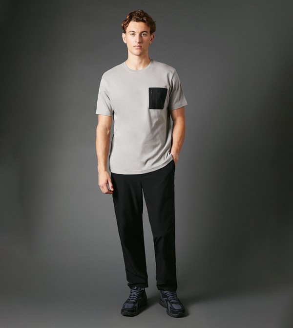 Burton  T-Shirts - Grey Casual T-Shirts