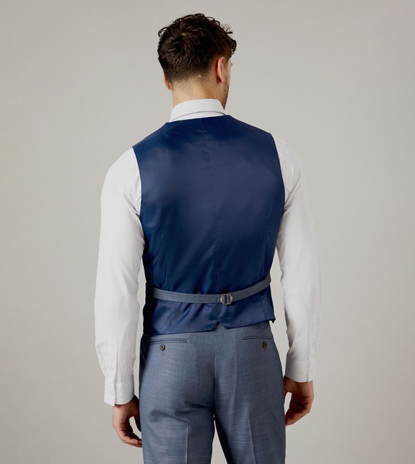 Burton  Waistcoats - Blue Waistcoats