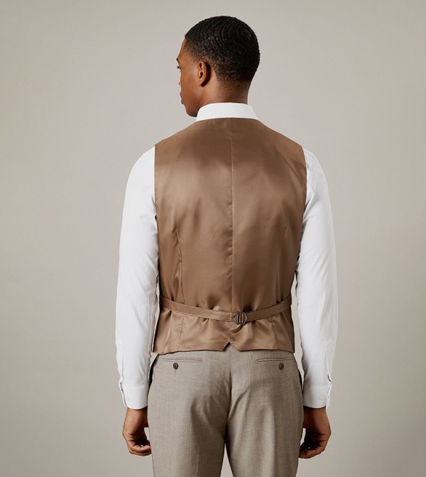 Burton  Waistcoats - Light Brown Waistcoats