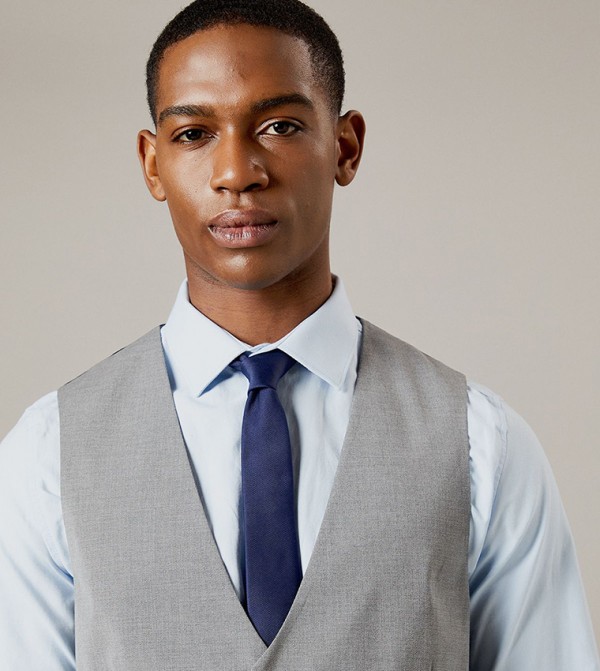Burton  Waistcoats - Grey Waistcoats
