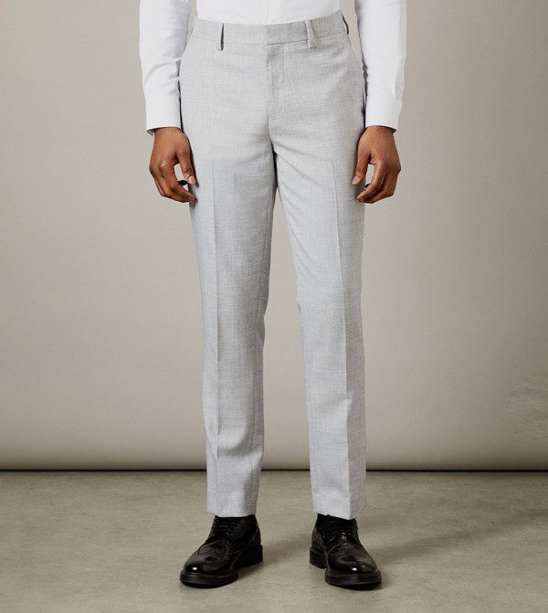 Burton  Formal Pants - Grey Formal Pants