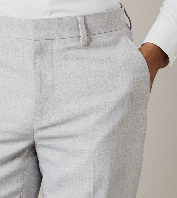 Burton  Formal Pants - Grey Formal Pants