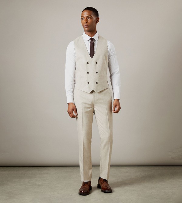 Burton  Waistcoats - Natural Waistcoats