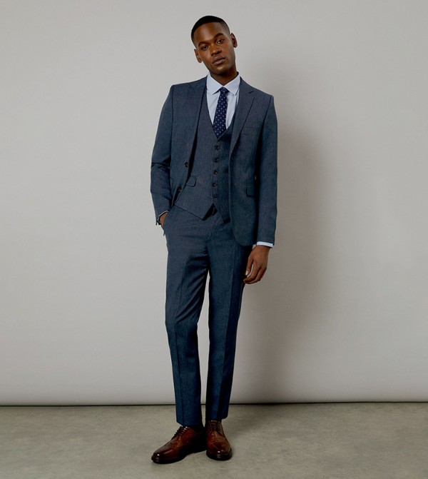 Burton  Formal Pants - Navy Formal Pants