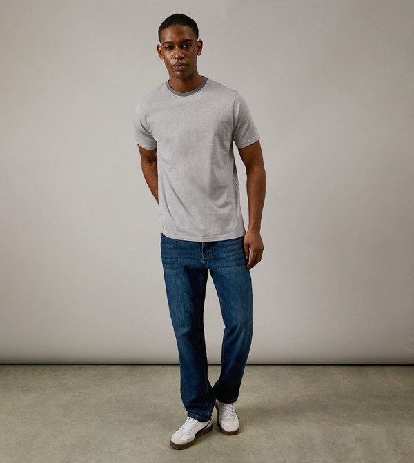 Burton Burton - Grey Round Neck T-Shirts