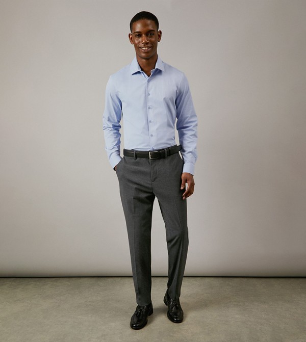 Burton  Long Sleeves - Blue Casual Shirts