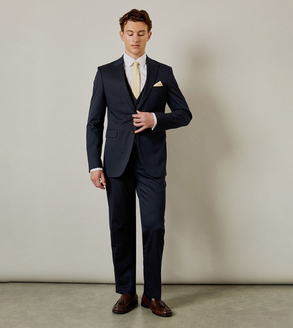 Burton  Formal Pants - Navy Formal Pants