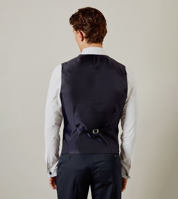 Burton  Waistcoats - Navy Waistcoats