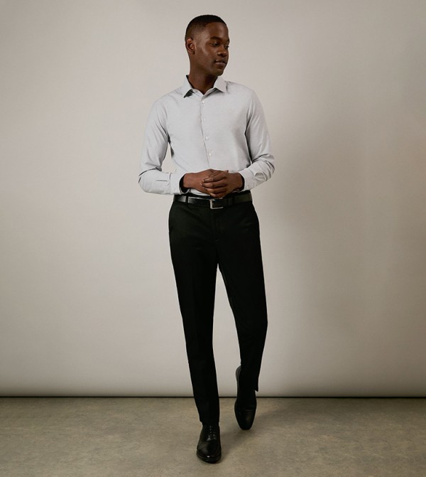 Burton Burton - Grey Formal Shirts