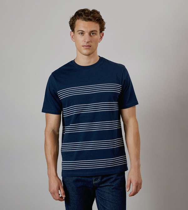 Burton Burton - Navy Round Neck T-Shirts