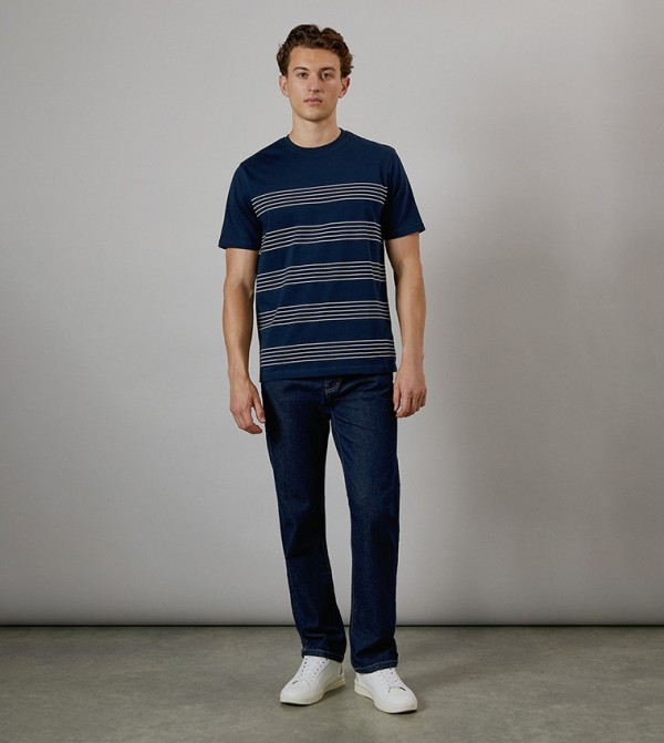 Burton Burton - Navy Round Neck T-Shirts